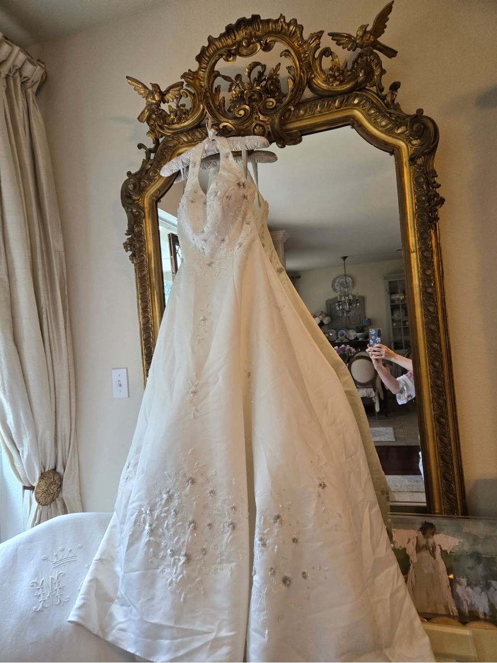 Alfred Angelo Ivory Embroidered Beaded Bridal Dress